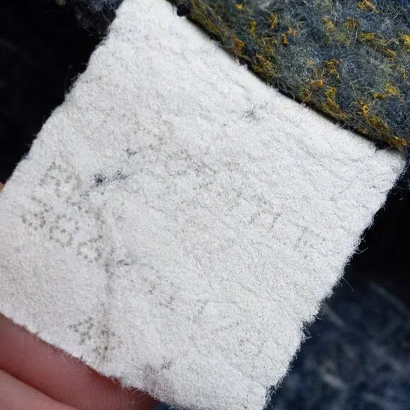 Vintage Lee Storm Rider Denim Jacket Blanket Lined Corduroy Collar - Picture 13 of 14